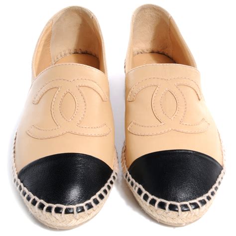 chanel espadrilles lambskin &|authentic Chanel espadrilles for sale.